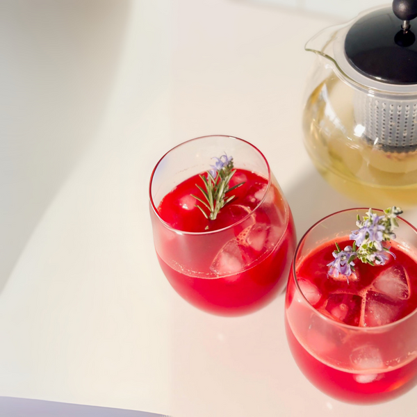 Ruby Blossoms Refresher with Chamomile Blossoms